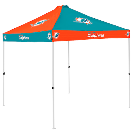 Logo Brands Miami Dolphins Checkerboard Canopy 617-42C-1A